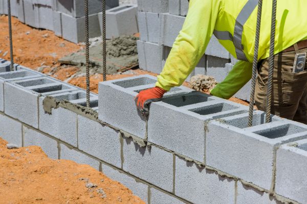 Concrete Blocks Installation in Rockwall