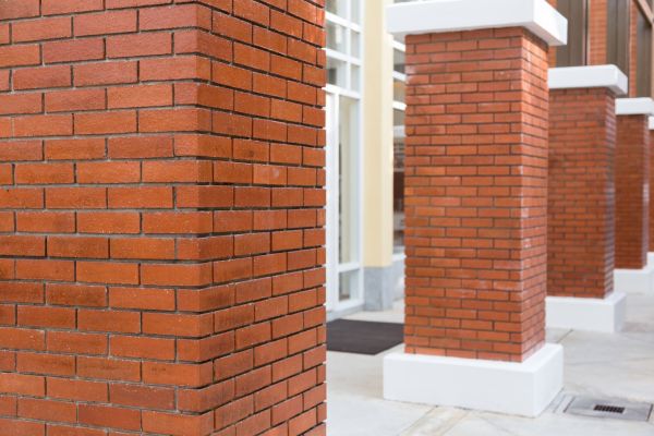 Brick Column Installation in Rockwall