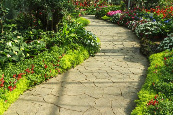 Stone Pathway Repair in Rockwall
