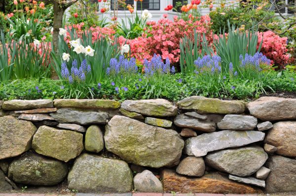 Stone Wall Hardscaping in Rockwall
